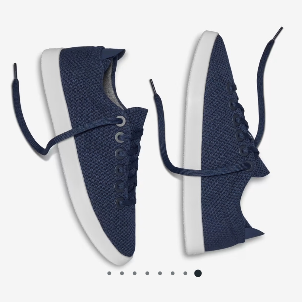 Allbirds Men's Sneakers in Navy Blue and White